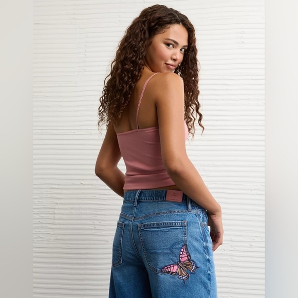 AE x Sydney Sweeney Ultra Wide-Leg Jean Size 0 Regular - Picture 2 of 7